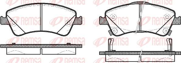 Kawe 1341 02 - Brake Pad Set, disc brake autospares.lv