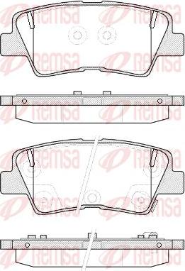 Kawe 1362 52 - Brake Pad Set, disc brake autospares.lv