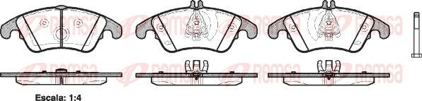 Kawe 1304 00 - Brake Pad Set, disc brake autospares.lv