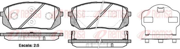 Kawe 1302 02 - Brake Pad Set, disc brake autospares.lv