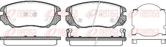 Kawe 1385 02 - Brake Pad Set, disc brake autospares.lv