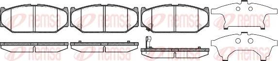 Kawe 1381 11 - Brake Pad Set, disc brake autospares.lv