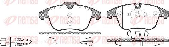 Kawe 1249 01 - Brake Pad Set, disc brake autospares.lv