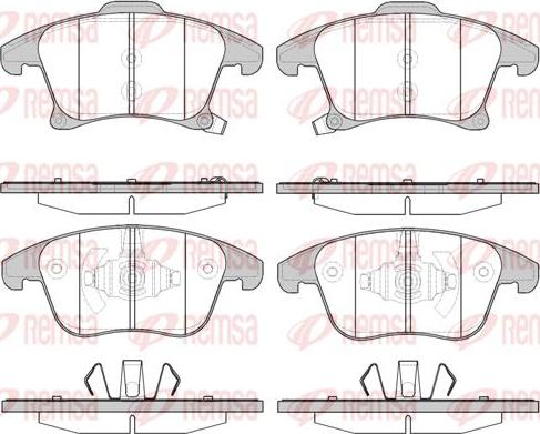 Kawe 1249 22 - Brake Pad Set, disc brake autospares.lv