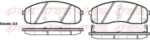 Kawe 1244 02 - Brake Pad Set, disc brake autospares.lv