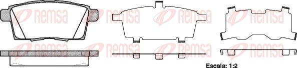 Kawe 1268 00 - Brake Pad Set, disc brake autospares.lv