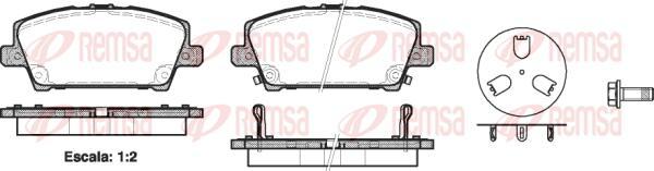 Kawe 1205 02 - Brake Pad Set, disc brake autospares.lv