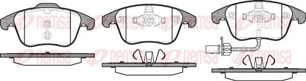 Kawe 1219 11 - Brake Pad Set, disc brake autospares.lv