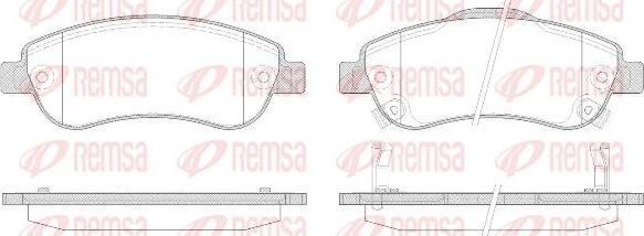 Kawe 1289 02 - Brake Pad Set, disc brake autospares.lv