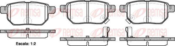 Kawe 1286 02 - Brake Pad Set, disc brake autospares.lv