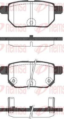 Kawe 1286 22 - Brake Pad Set, disc brake autospares.lv