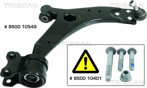 Kawe 8500 10549 - Track Control Arm autospares.lv