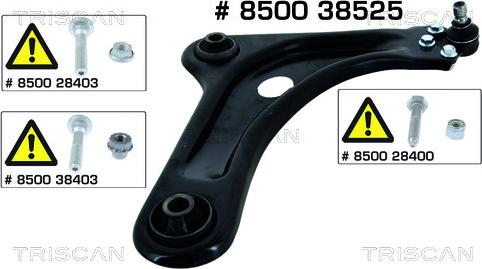 Kawe 8500 38525 - Track Control Arm autospares.lv