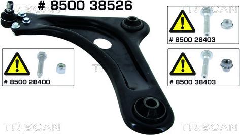 Kawe 8500 38526 - Track Control Arm autospares.lv