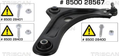 Kawe 8500 28567 - Track Control Arm autospares.lv