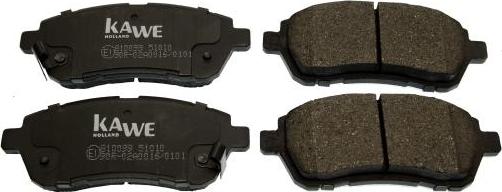 Kawe 810099 - Brake Pad Set, disc brake autospares.lv