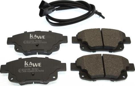 Kawe 810098 - Brake Pad Set, disc brake autospares.lv