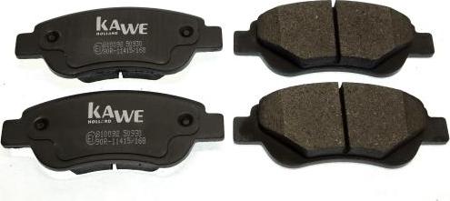 Kawe 810092 - Brake Pad Set, disc brake autospares.lv