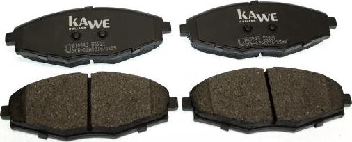 Kawe 810043 - Brake Pad Set, disc brake autospares.lv