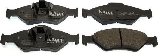 Kawe 810050 - Brake Pad Set, disc brake autospares.lv