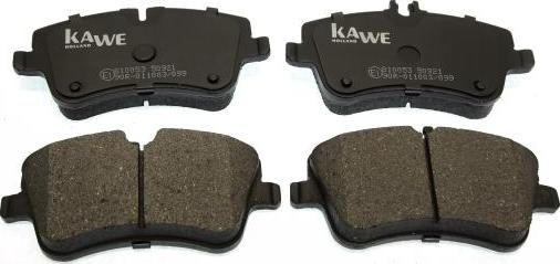 Kawe 810053 - Brake Pad Set, disc brake autospares.lv