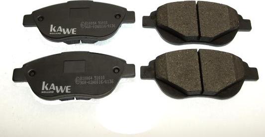 Kawe 810064 - Brake Pad Set, disc brake autospares.lv