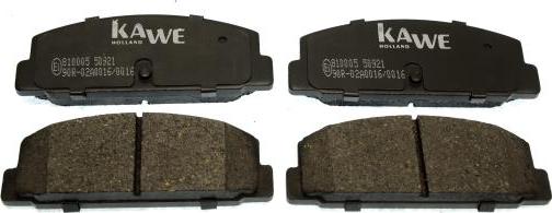 Kawe 810005 - Brake Pad Set, disc brake autospares.lv