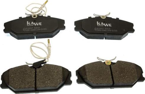 Kawe 810007 - Brake Pad Set, disc brake autospares.lv