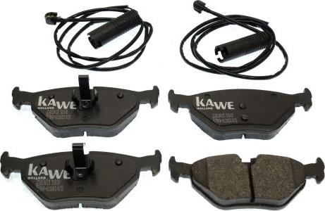 Kawe 810015 - Brake Pad Set, disc brake autospares.lv