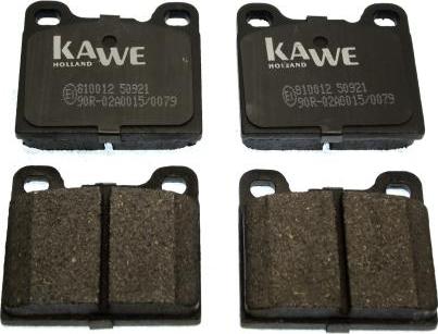 Kawe 810012 - Brake Pad Set, disc brake autospares.lv