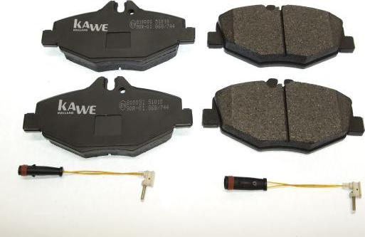 Kawe 810081 - Brake Pad Set, disc brake autospares.lv