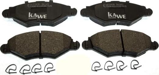 Kawe 810035 - Brake Pad Set, disc brake autospares.lv