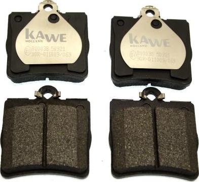 Kawe 810038 - Brake Pad Set, disc brake autospares.lv