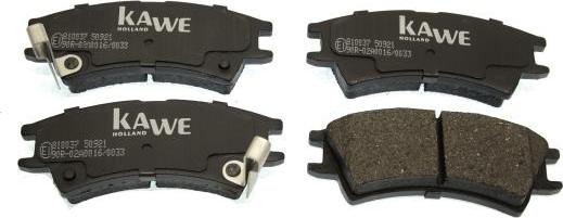Kawe 810037 - Brake Pad Set, disc brake autospares.lv
