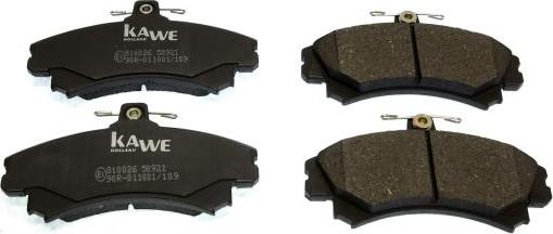 Kawe 810026 - Brake Pad Set, disc brake autospares.lv