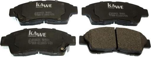 Kawe 810021 - Brake Pad Set, disc brake autospares.lv