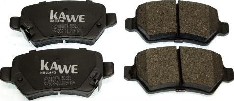 Kawe 810074 - Brake Pad Set, disc brake autospares.lv