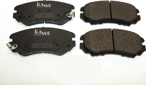 Kawe 810073 - Brake Pad Set, disc brake autospares.lv