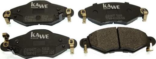 Kawe 810077 - Brake Pad Set, disc brake autospares.lv