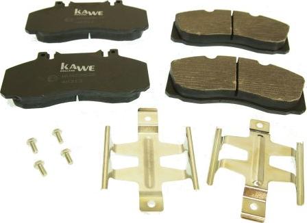 Kawe 88092 - Brake Pad Set, disc brake autospares.lv