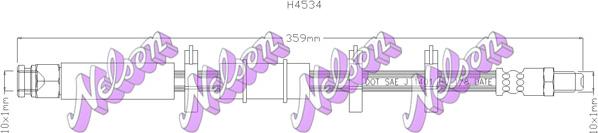 Kawe H4534 - Brake Hose autospares.lv