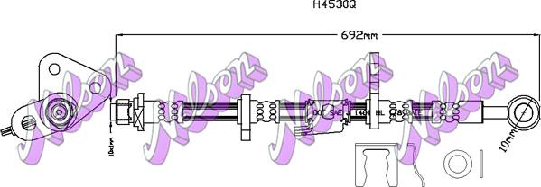 Kawe H4530Q - Brake Hose autospares.lv