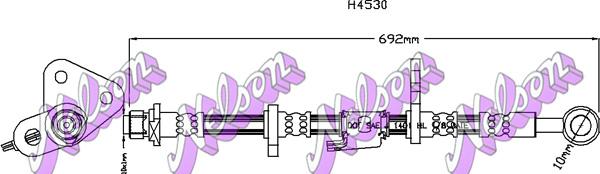 Kawe H4530 - Brake Hose autospares.lv