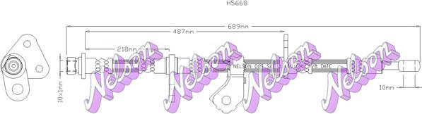 Kawe H5668 - Brake Hose autospares.lv