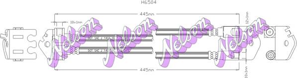 Kawe H6504 - Brake Hose autospares.lv