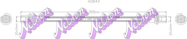 Kawe H3843 - Brake Hose autospares.lv