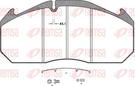 Kawe JCA506.30 - Brake Pad Set, disc brake autospares.lv