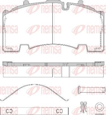 Kawe JCA1555.80 - Brake Pad Set, disc brake autospares.lv