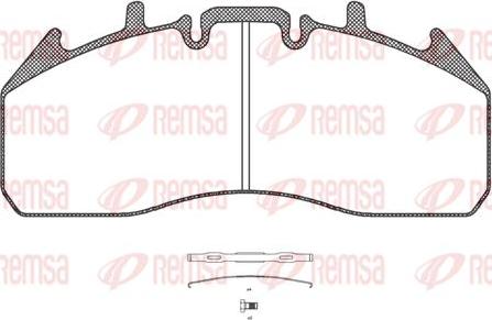 Kawe JCA1257.00 - Brake Pad Set, disc brake autospares.lv