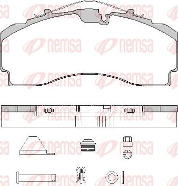 Kawe JCA1704.80 - Brake Pad Set, disc brake autospares.lv